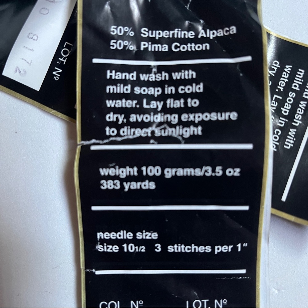 2 Large Burnt Orange Colored Yarn Balls- Prima Cotton. New. - Picture 9 of 9